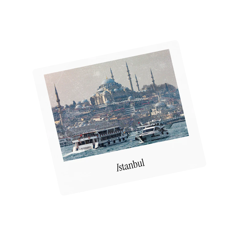 A polaroid captioned Istanbul